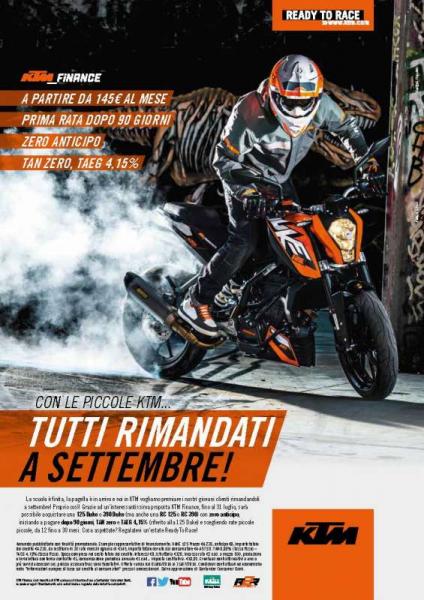 Con KTM...tutti rimandati a settembre