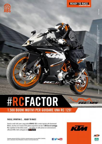 RC Factor: la promozione su KTM RC 125